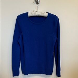 Talbots Vibrant Blue Crew Neck Sweater
